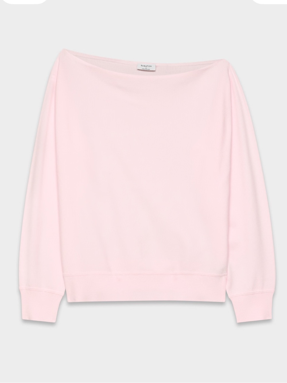 Aritzia Babaton Light Pink Women's Boatneck Sweater XS